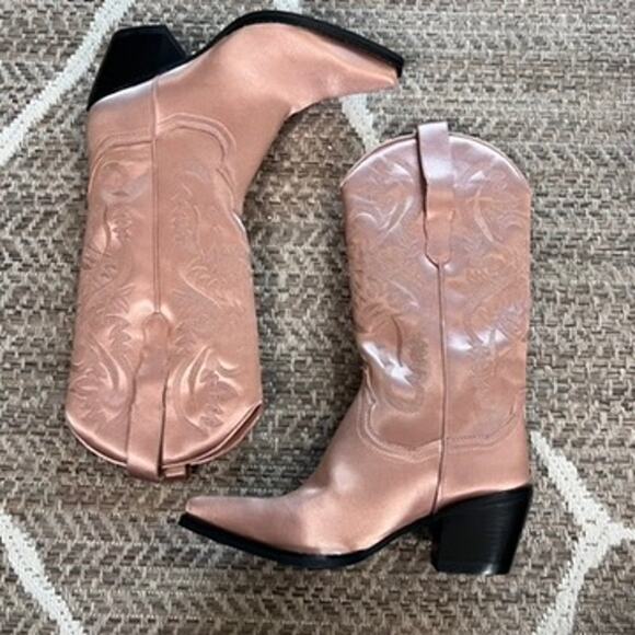Jeffrey Campbell x Free People Dagget Boot Muave Pink Sz 7.5 - Picture 6 of 11
